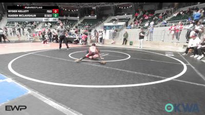 58 lbs Quarterfinal - Ryder Kellett, Pocola Youth Wrestling vs Kaiden McLaughlin, Del City Little League Wrestling