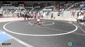 58 lbs Quarterfinal - Ryder Kellett, Pocola Youth Wrestling vs Kaiden McLaughlin, Del City Little League Wrestling