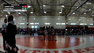 141 lbs Cons. Semi - Johnny Lopez, San Francisco State vs Cyrus Wells, Chadron State