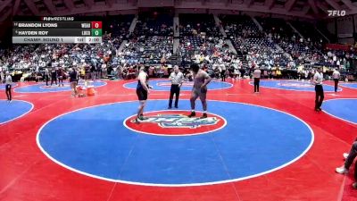 3A-285 lbs Champ. Round 1 - Hayden Roy, Lumpkin Co. vs Brandon Lyons, Westside, Augusta