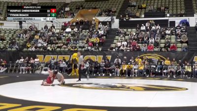 125 lbs Champ. Round 1 - Koufax Christensen, Oklahoma vs Tyson Roach, Little Rock