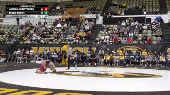 125 lbs Champ. Round 1 - Koufax Christensen, Oklahoma vs Tyson Roach, Little Rock