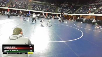 56 lbs Champ. Round 2 - Greyson Burton, Iowa vs Mason Thome, Outlaw Wrestling Club