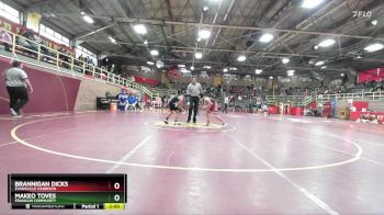 106 lbs Champ. Round 1 - Brannigan Dicks, Evansville Harrison vs Makeo Toves, Franklin Community