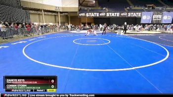 75 lbs Quarterfinal - Zahkye Keys, Team Aggression Wrestling Club vs Corbin Storm, White River Hornets Wrestling Club