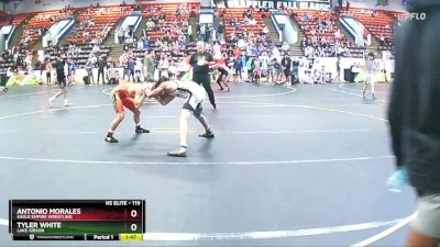 119 lbs Cons. Round 2 - Tyler White, Lake Gibson vs Antonio Morales, Eagle Empire Wrestling