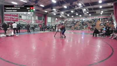 285 lbs Cons. Semi - Zander West, Victor Valley vs Hrach Mutafyan, Hoover