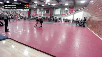 235 lbs Quarterfinal - Xristina Beard, South Hills vs Hailey Barrios, Citrus Valley