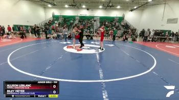 110 lbs Semifinal - Allison LeBlanc, Powell Wrestling Club vs Riley Meyer, Diamondville Wrestling Club