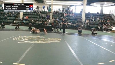 131 lbs 1st Place Match - Alexis Janiak, Aurora vs Abigal Mozden, Mount Union