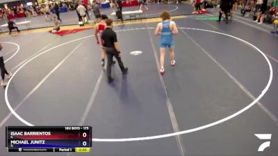 175 lbs Quarterfinal - Isaac Barrientos, IL vs Michael Junitz, IL