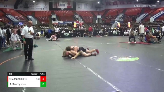 155 lbs Cons. Semi - Emmet Manning, Wayland Union vs Rider Searcy, Red ...