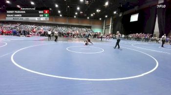120 lbs Champ. Round 1 - Isaac James, Oak Ridge vs Kenet Paguada, Wooster