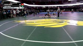 106 lbs 9th Place Match - Jaxson White, Ridgevue vs Jude Wertz, Ridgevue