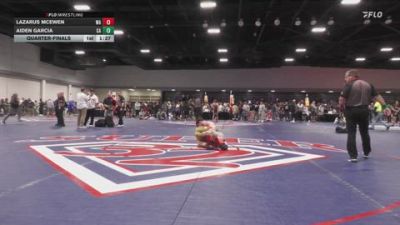 120 lbs Quarterfinal - Lazarus McEwen, WA vs Aiden Garcia, CA