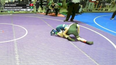 75 lbs Round Of 16 - Zayne Okhtov, Olympic vs Emanuele Balistrieri, Saddle Brook