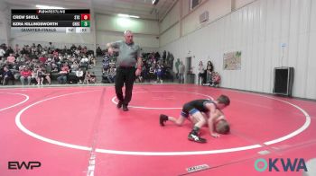 49 lbs Quarterfinal - Crew Shell, Sallisaw Takedown Club vs Ezra Killingsworth, Checotah Matcats