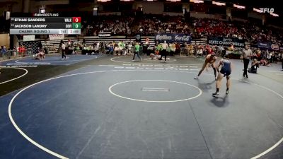 D 1 157 lbs Champ. Round 1 - Jackson Landry, Covington vs Ethan Sanders, Walker