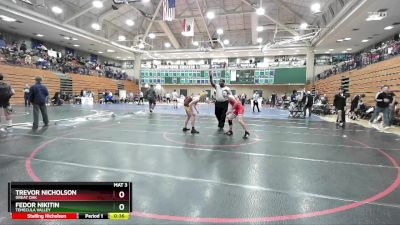 120 lbs Quarterfinal - Fedor Nikitin, Temecula Valley vs Trevor Nicholson, Great Oak