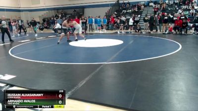 215 lbs Champ. Round 1 - Hussain Alhasainawy, Coon Rapids vs Armando Avalos, Two Rivers