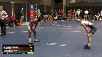 125 lbs Champ. Round 2 - 11 Austin Franco, Cumberlands vs 6 Dennis McNeal, Brewton-Parker