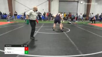 190 lbs 3rd Place - Cole Totaro, New Milford vs Zach Florio, Triumph