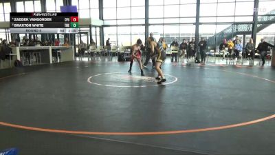 145 lbs Round 5 - Braxton White, Trojan Warrior Elite vs Zaddek VanGorder, Center Point Urbana