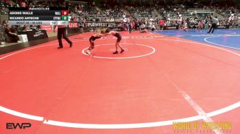 46 lbs Round Of 16 - Adonis Walle, Walle Boys vs Ricardo Arteche, El Paso Texas Wrestling Club