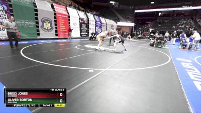 144 Class 2 lbs Cons. Round 1 - Brodi Jones, Cameron vs Oliver Borton, Sullivan