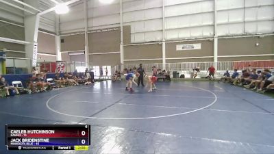 132 lbs 4th Wrestleback (16 Team) - Caeleb Hutchinson, Kansas vs Jack Bridenstine, Minnesota Blue