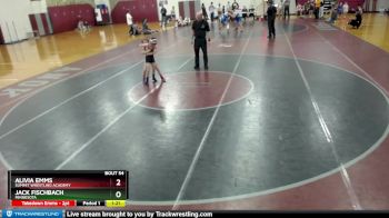 56 lbs Round 2 - Jack Fischbach, Minnesota vs Alivia Emms, Summit Wrestling Academy