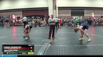 140 lbs Round 1 (6 Team) - Sebastian Crow, Steel Valley vs Carson Pennington, Arlington Wrestling Club