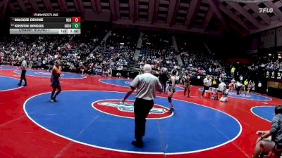 170 lbs Champ. Round 1 - Maggie Devine, Brantley County HS vs Kristin Briggs, South Cobb