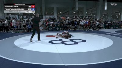 57 lbs Champ. Round 4 - Antonio Mills, Roundtree Wrestling Academy vs Koufax Christensen, Oklahoma Regional Training Center