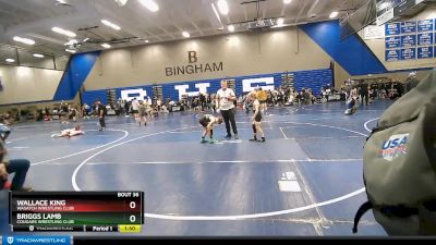 80 lbs Champ. Round 1 - Wallace King, Wasatch Wrestling Club vs Briggs Lamb, Cougars Wrestling Club