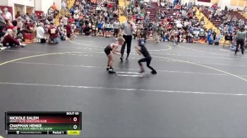 52 lbs Semifinal - Nickole Salem, Legacy Elite Wrestling Club vs Chapman Henke, Palmetto State Wrestling Acade