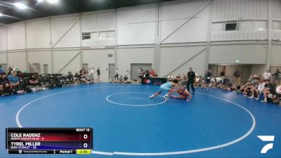 170 lbs Quarters & 1st Wb (16 Team) - Cole Radenz, North Dakota Blue vs Tyrel Miller, Ohio Scarlet