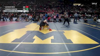 6A 150 lbs Semifinal - Konnor Fordyce, Kuna vs Jackson Beck, Meridian