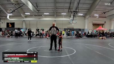 45 lbs 5th Place Match - Chiyevante Washington, Smwp vs Mason Menefee, Kent County Junior Wrestling