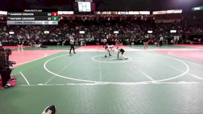 90 lbs Cons. Round 6 - Rayden Crossen, ASY3 vs Kamden DeShon, NBHA