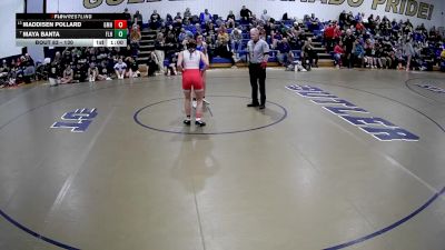 130 lbs Cons. Round 1 - Maya Banta, Fort Leboeuf Hs vs Maddisen Pollard, General Mclane Hs