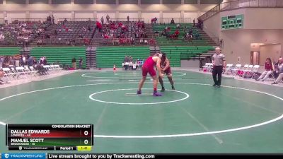 215 lbs Semis & 1st Wb (8 Team) - Dallas Edwards, Lowndes vs Manuel Scott, Brookwood