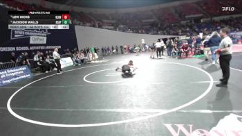 4A Boys 144 lbs Cons. Semi - Levi Hicks, Klamath Union Boys vs Jackson Walls, Scappoose Boys