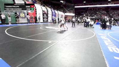 165 Class 2 lbs 5th Place Match - Tre`vyon Chatman, STEAM Academy vs Kaiden Phillips, Savannah