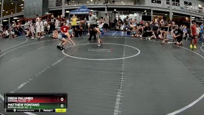 68 lbs Round 6 (8 Team) - Matthew Pontano, Buffalo Valley WC vs Drew Palumbo, Hammers Yellow