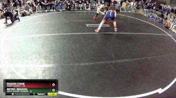 100 lbs Round 3 (4 Team) - Retro Benson, South Dakota Thunder vs Mason Cook, North Dakota 1