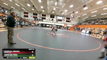 77 lbs Round 2 - Christian Para, Worland Middle School vs Marshall Brown, Greybull MS