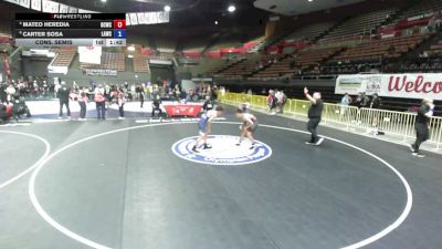 126 lbs Cons. Semis - Mateo Heredia, Daniel Cormier Wrestling Club vs Carter Sosa, LAWC