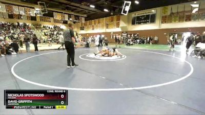 138 lbs Cons. Round 6 - David Griffith, Anderson vs Nicholas Spotswood, Folsom