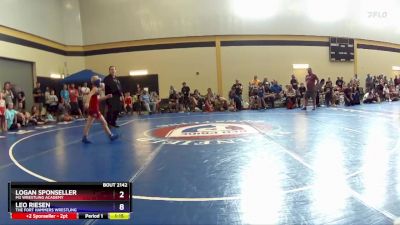 59 lbs Semifinal - Logan Sponseller, M3 Wrestling Academy vs Leo Riesen, The Fort Hammers Wrestling